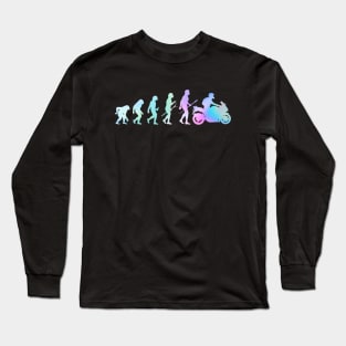 motorcycle evolution funny motorcycle gifts Long Sleeve T-Shirt